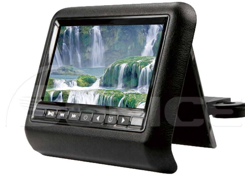7'' Headrest LED Touch Screen Monitor with DVD Player 