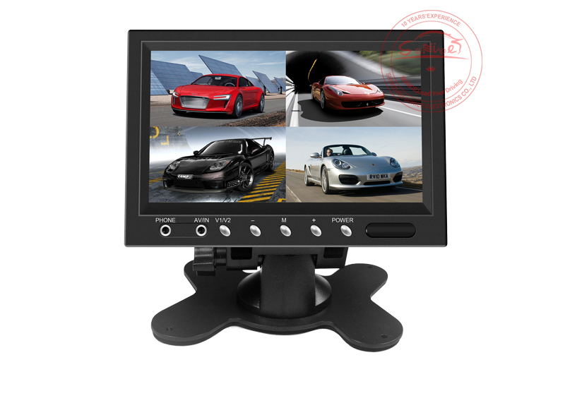 7'' Security Parking System Car Monitor with Splitters