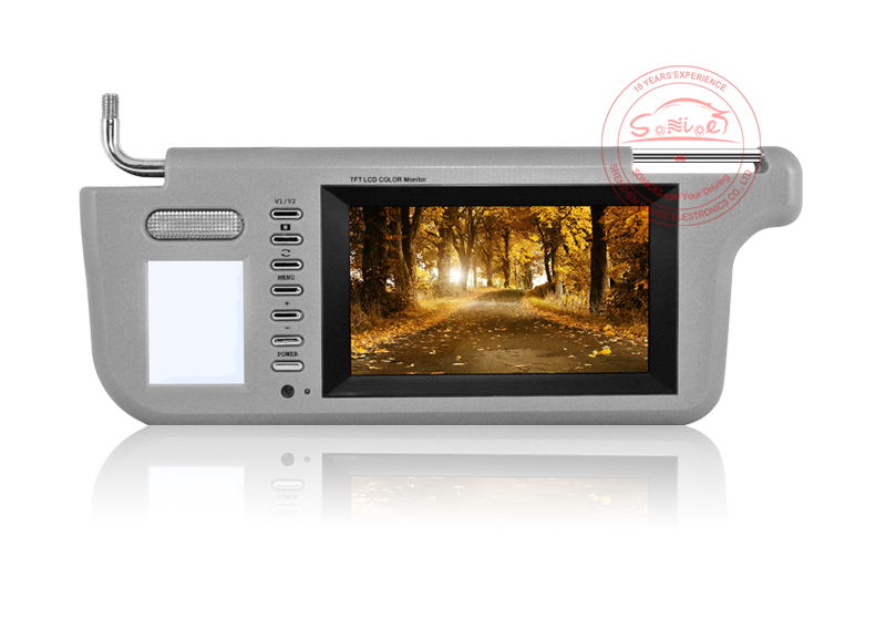 7'' TFT LCD Universal Sun Visor Monitor