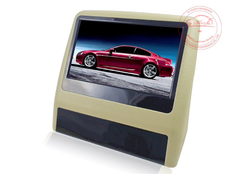 9 inch Clip-on Headrest Slot-in DVD Player